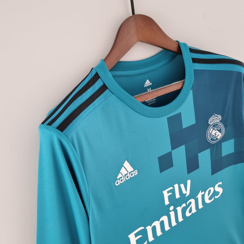 Real Madrid 17/18 Long Sleeve Jersey - Blue