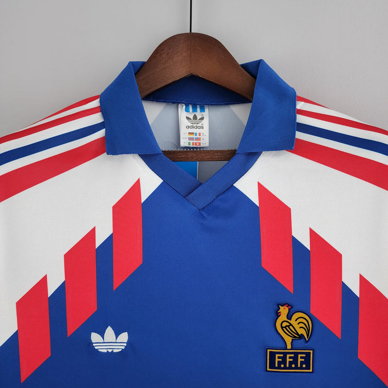 France 88/90 National Team Long Sleeve T-Shirt - Blue