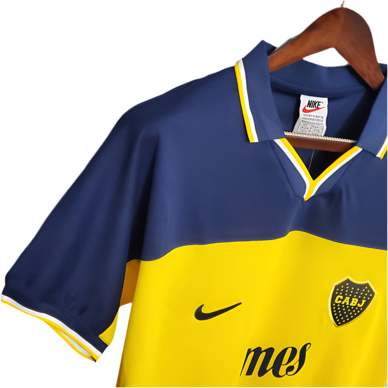 Maillot Boca Juniors Retro 1999 bleu et jaune -