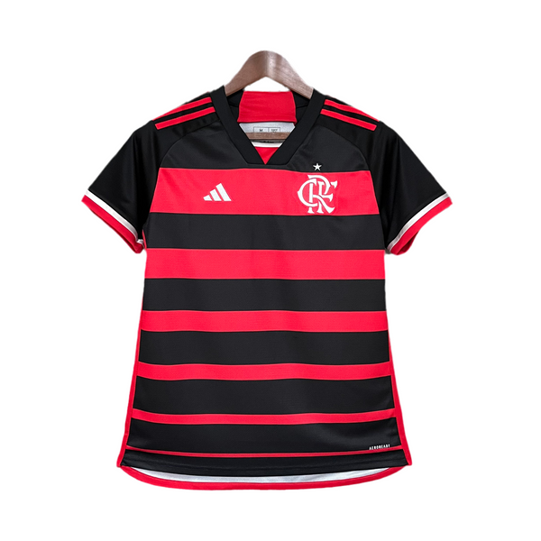 Flamengo Women's Home Jersey 24/25 - Red and Black