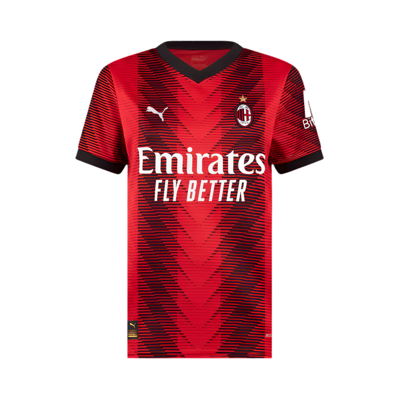 Maillot AC Milan Domicile 23/24 Femme Rouge et Noir