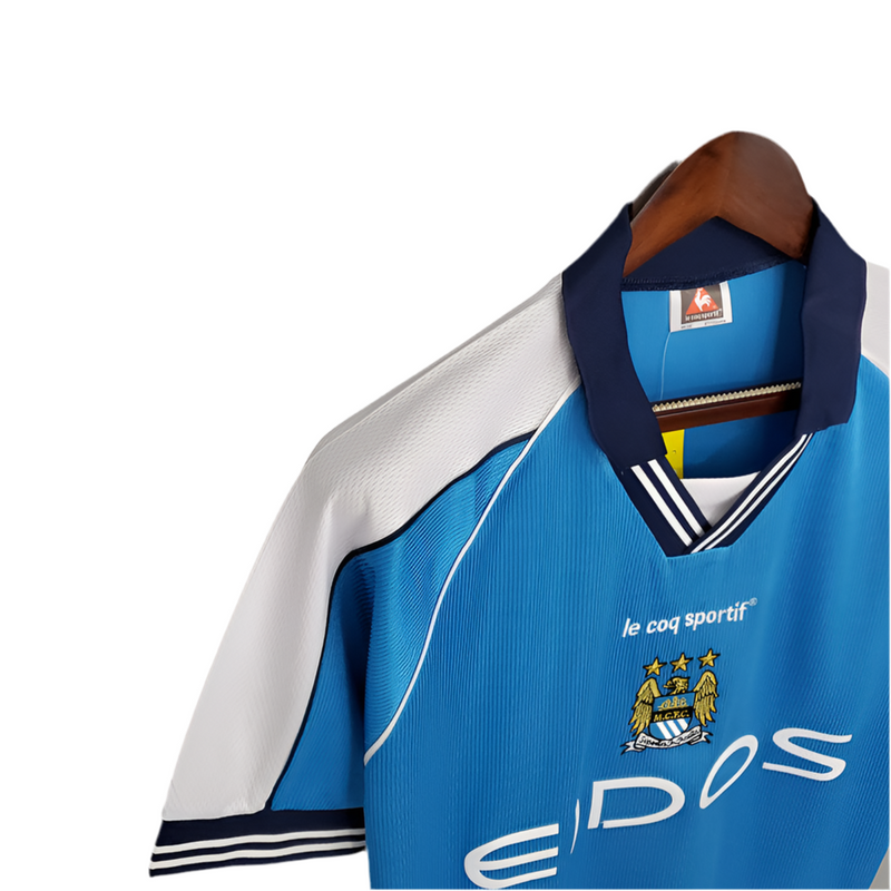 Camisola Manchester City Retrô 1999/2001 Azul