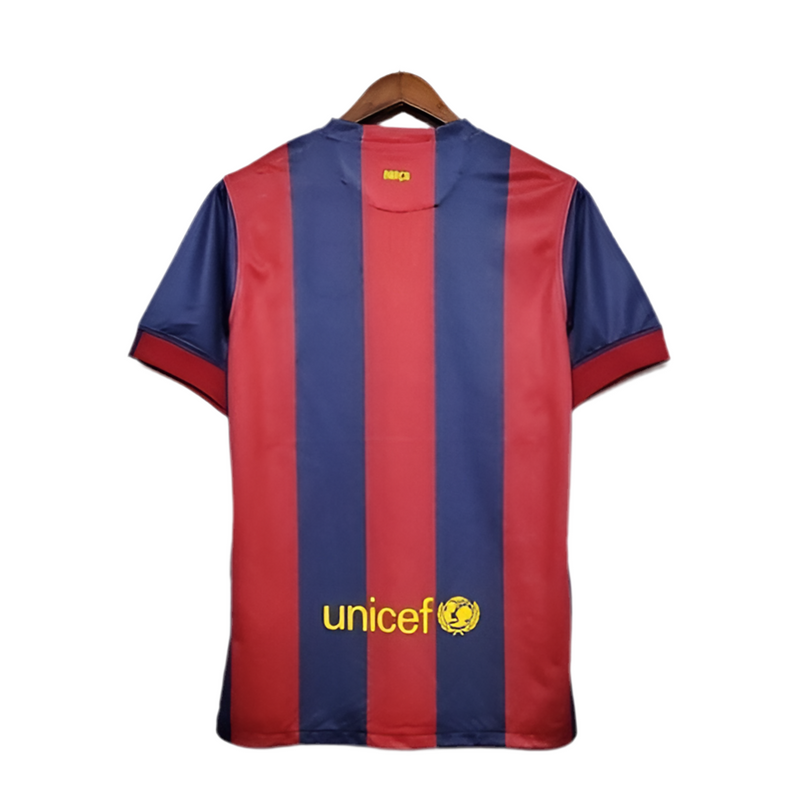 Camisola Barcelona Retrô 2014/2015 - Azul e Grená