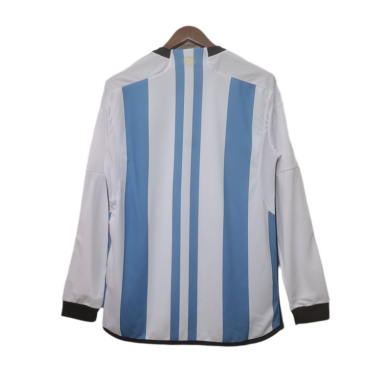 Maillot Argentine I 22/23 Manches Longues - Blanc et Bleu