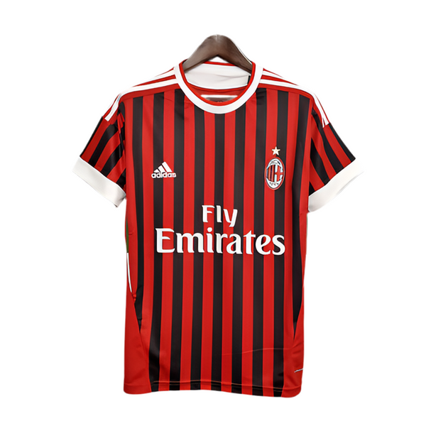 Camisola AC Milan Retrô 2011/2012 - Vermelha e Preta