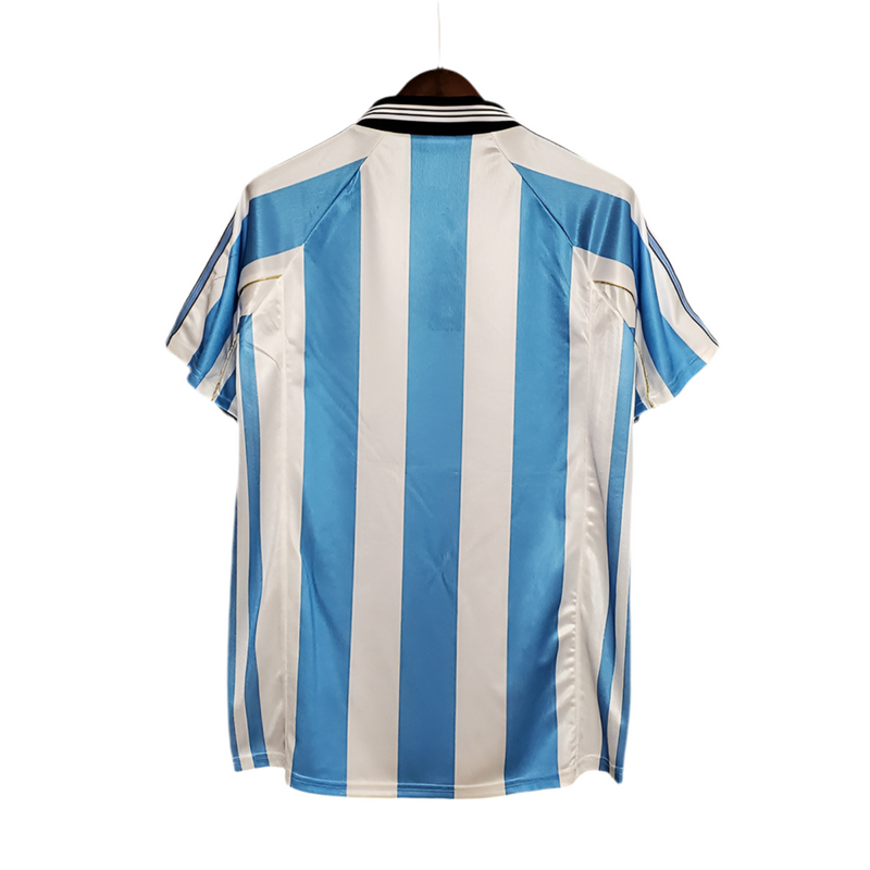 Argentina National Team Retro 1998 Blue and White Jersey -