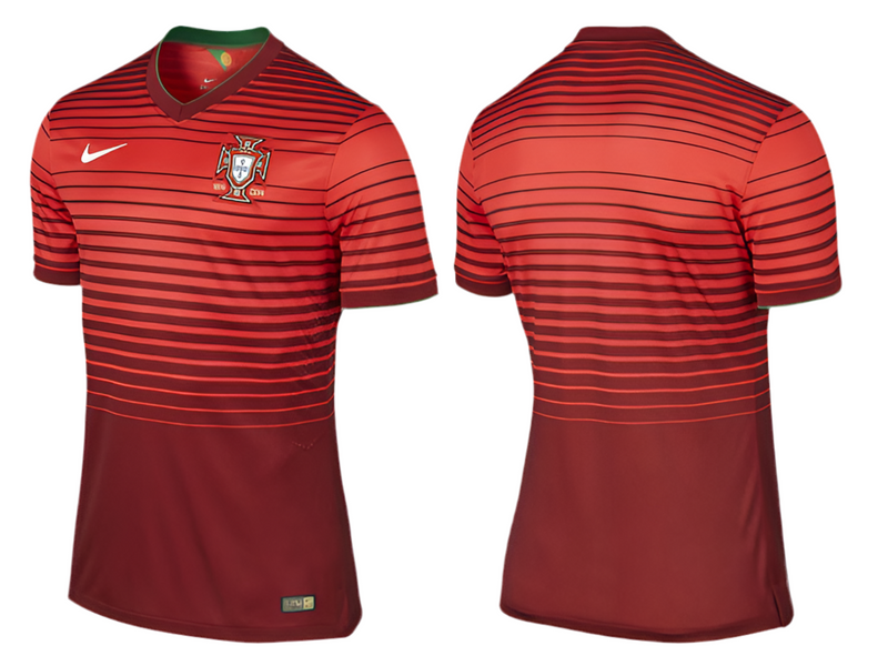 Maillot Portugal I Rétro 2014 - Rouge