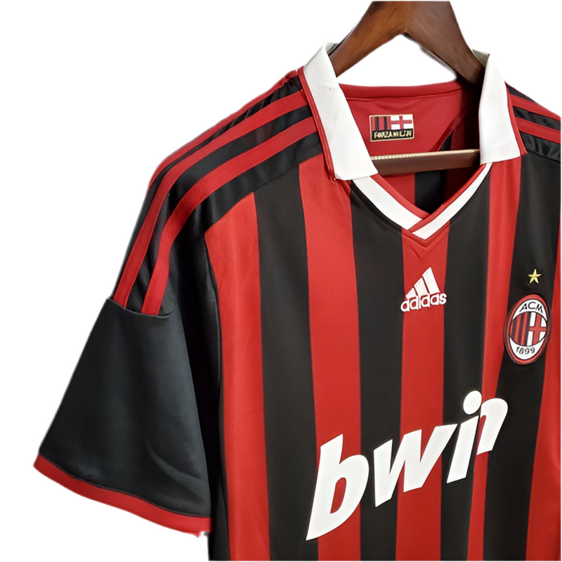 Maillot Rétro AC Milan 09/10 - Rouge et Noir