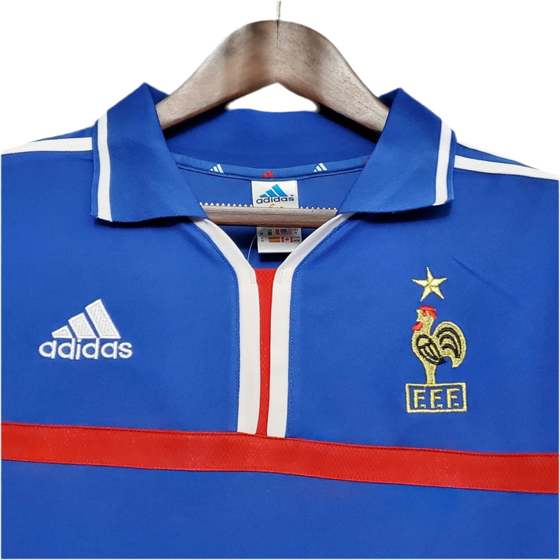 Camisola França Retrô 2000 Azul -