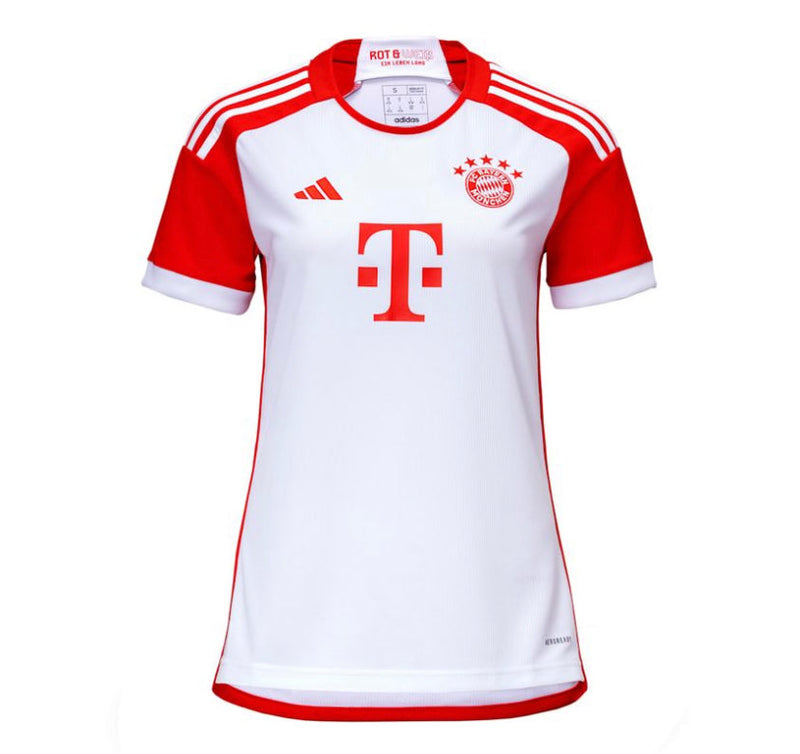 Maillot Femme Bayern Munich Domicile 23/24 - Blanc et Rouge