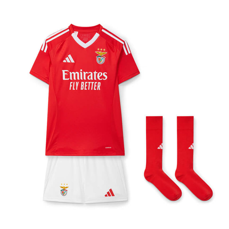 Benfica I 24/25 Kids Kit with Socks - Red and White