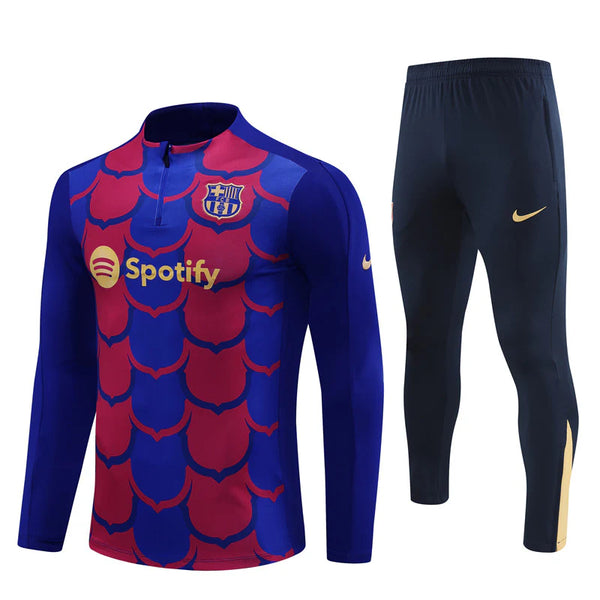 Barcelona 24/25 Tracksuit - Blue and Red