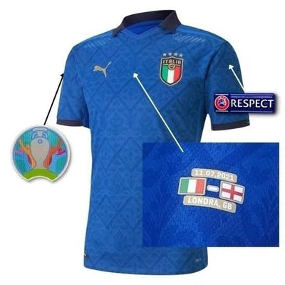 Italy Retro Patch Sweatshirt - Blue