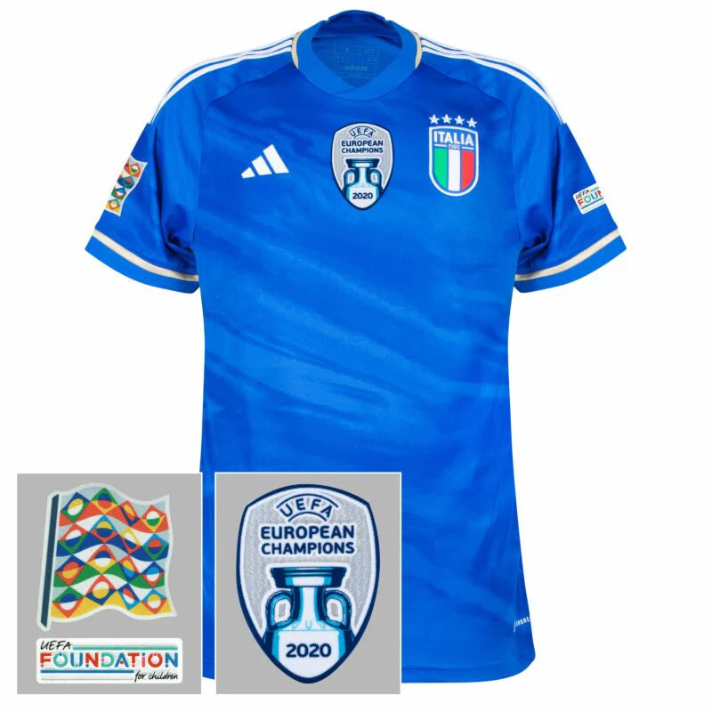 Italy Home 23/24 Shirt with Patch - Blue