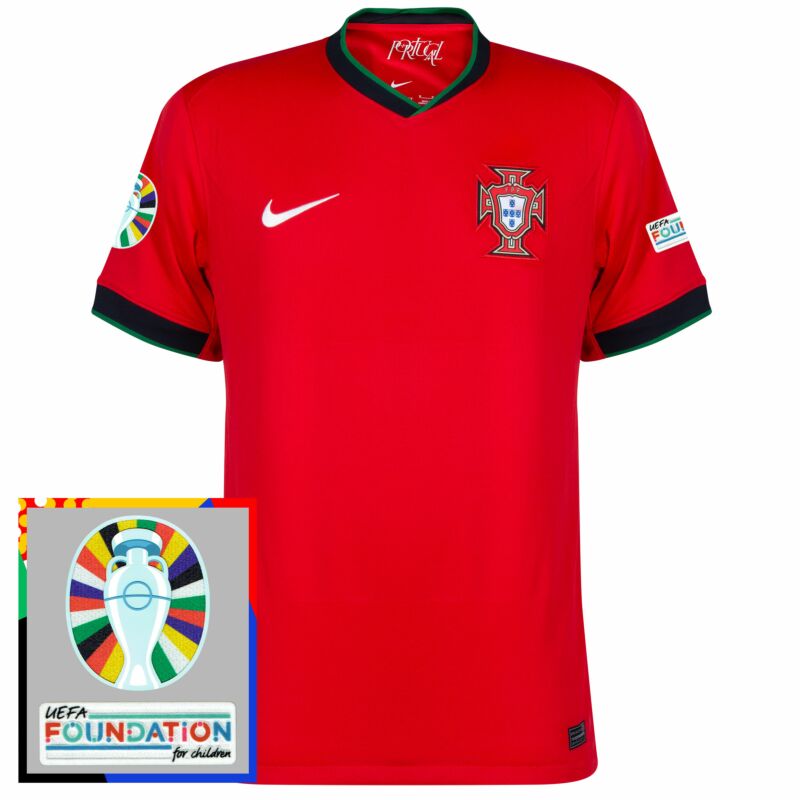 Portugal Home Shirt 24/25 [With Euro 2024 Qualifying Patch Set] - Red