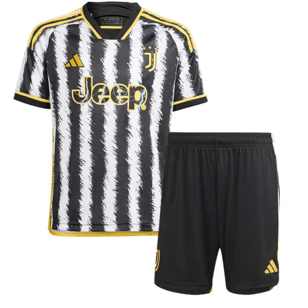 Juventus Kids Kit 23/24 - Black, White and Yellow