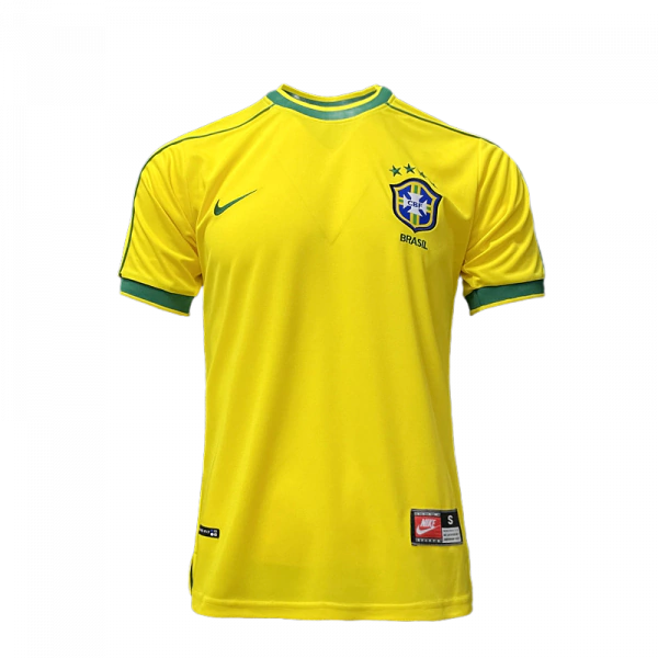 Camisola Seleção Brasil Retrô 1998 - Amarela