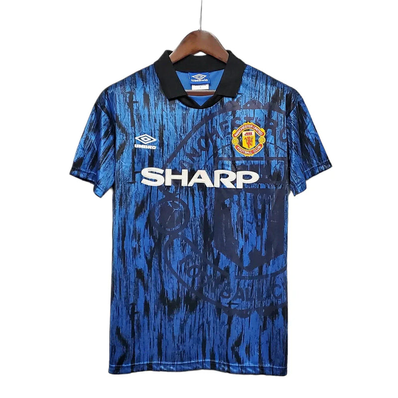 Maillot rétro Manchester United 92/93 - Bleu