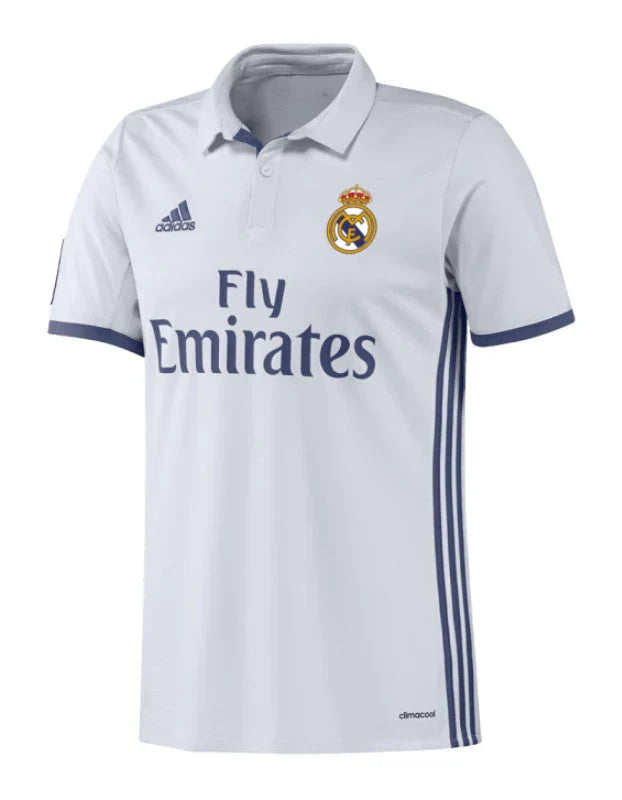 Camisola Real Madrid I Retrô 2016/2017 - Branco