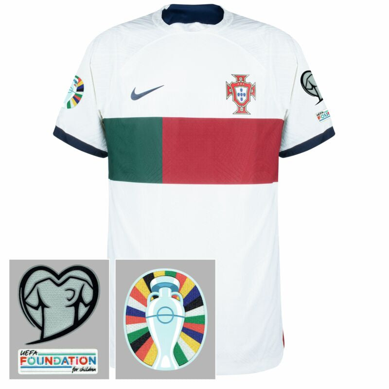 Portugal 2022 Home and Away Kit [With Euro 2024 Qualifying Patch Set] - Red