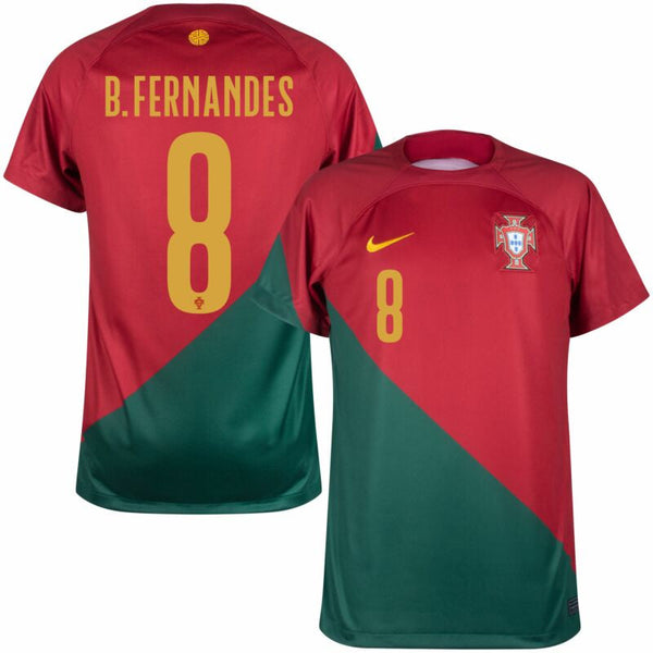 Maillot Portugal Domicile 22/23 - Rouge - B. Fernandes #8