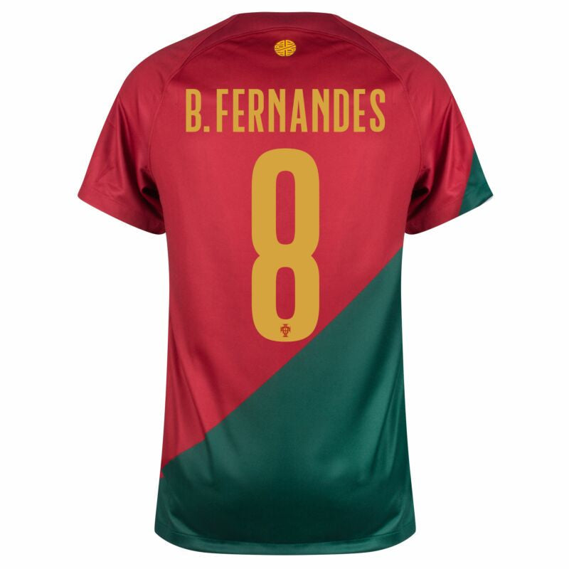 Maillot Portugal Domicile 22/23 - Rouge - B. Fernandes