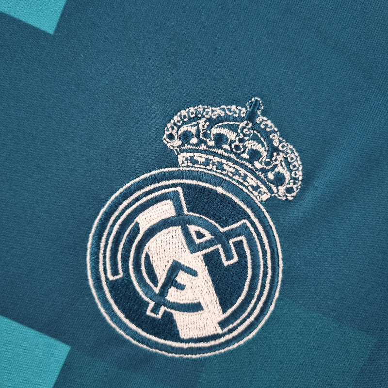 Real Madrid 17/18 Long Sleeve Jersey - Blue