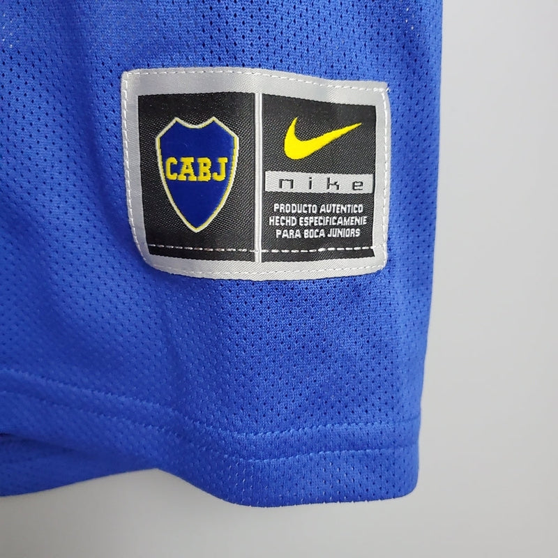 Maillot Boca Juniors Retro 03/04 Bleu et Jaune