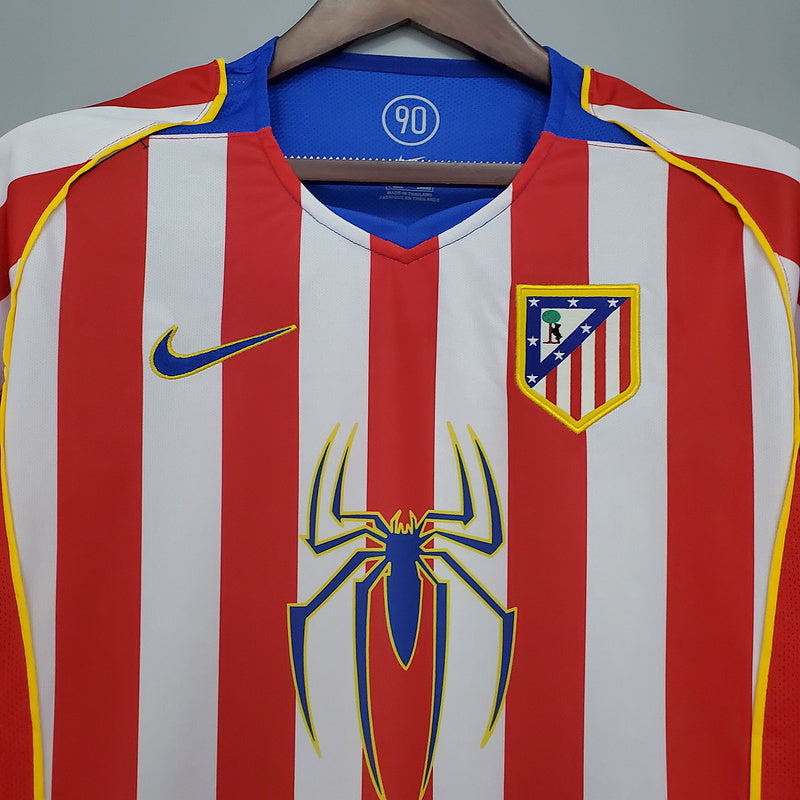 Maillot Rétro Atlético de Madrid 2004/2005 - Rouge et Blanc