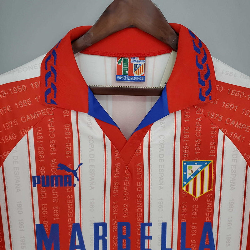 Maillot Rétro Atlético de Madrid 1995/1996 - Blanc et Rouge