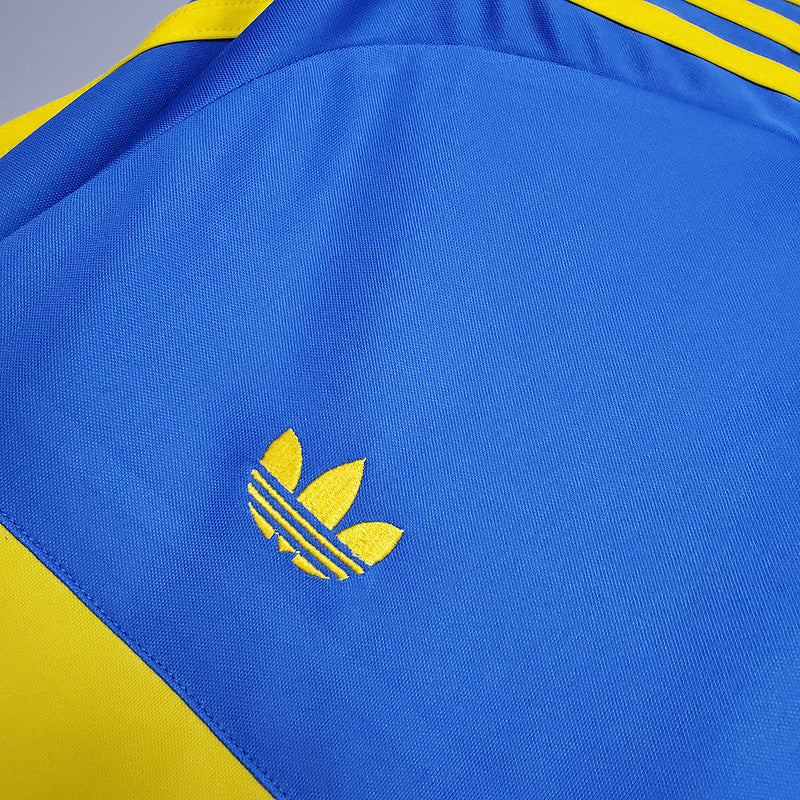 Maillot rétro Boca Juniors 1981 bleu et jaune -