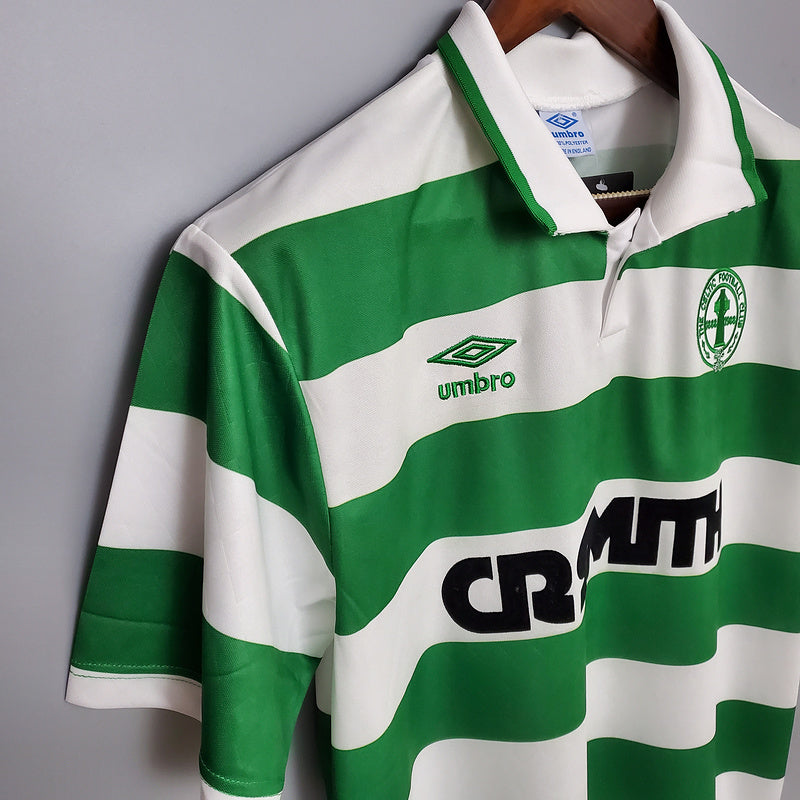 1987/1989 Celtic Retro Shirt - Green and White