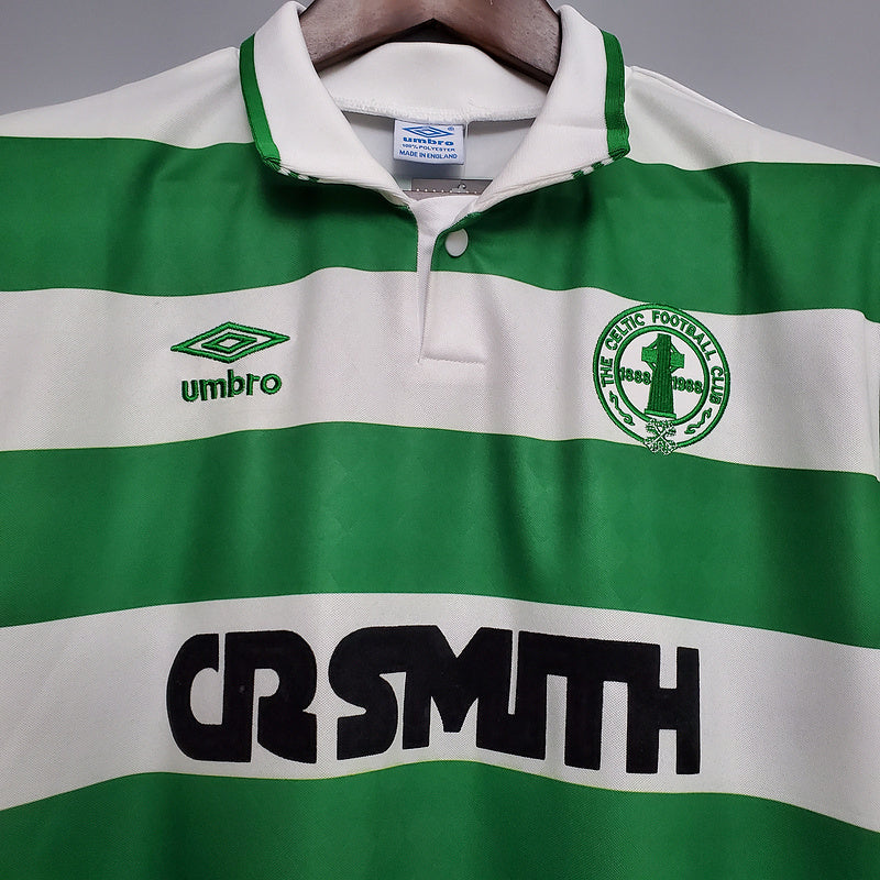 1987/1989 Celtic Retro Shirt - Green and White