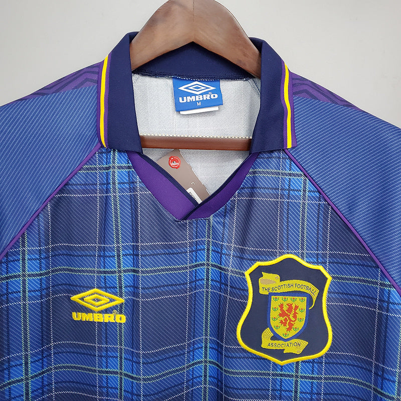 Camisola Escócia Retrô 1994/1996 Azul -