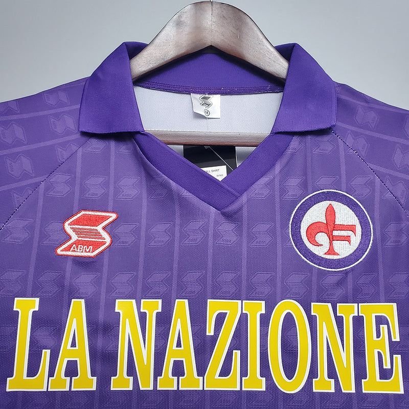 Camisola Fiorentina Retrô 1989/1990 Roxa - ABM