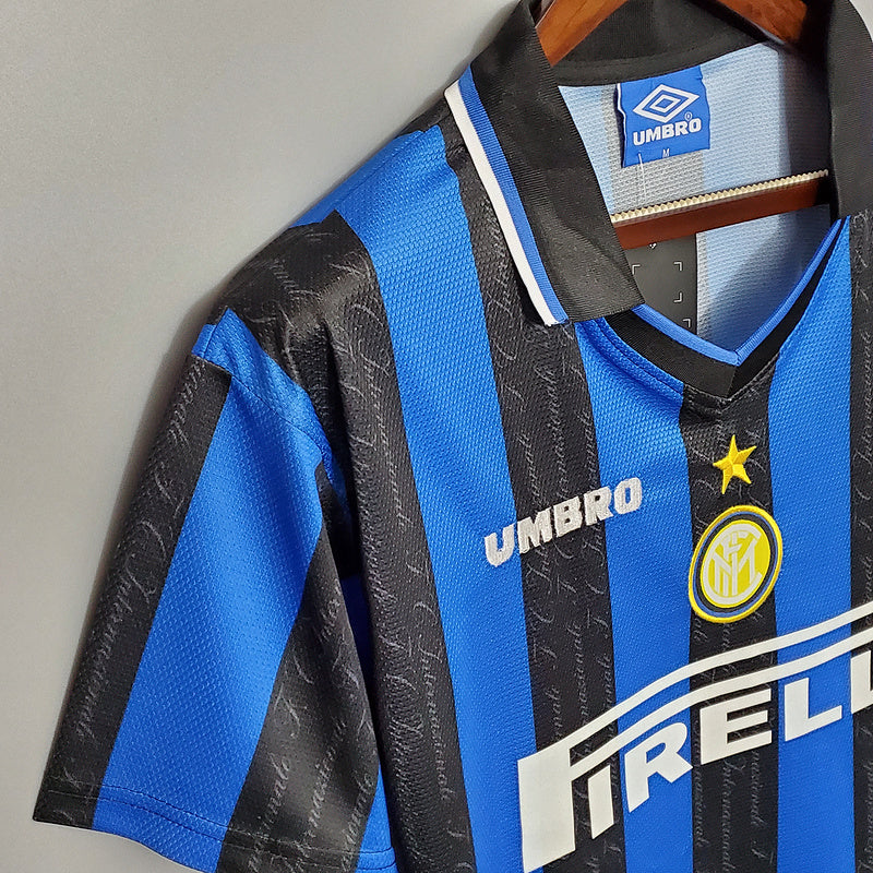 Inter Milan Retro 1997/1998 Shirt - Blue and Black