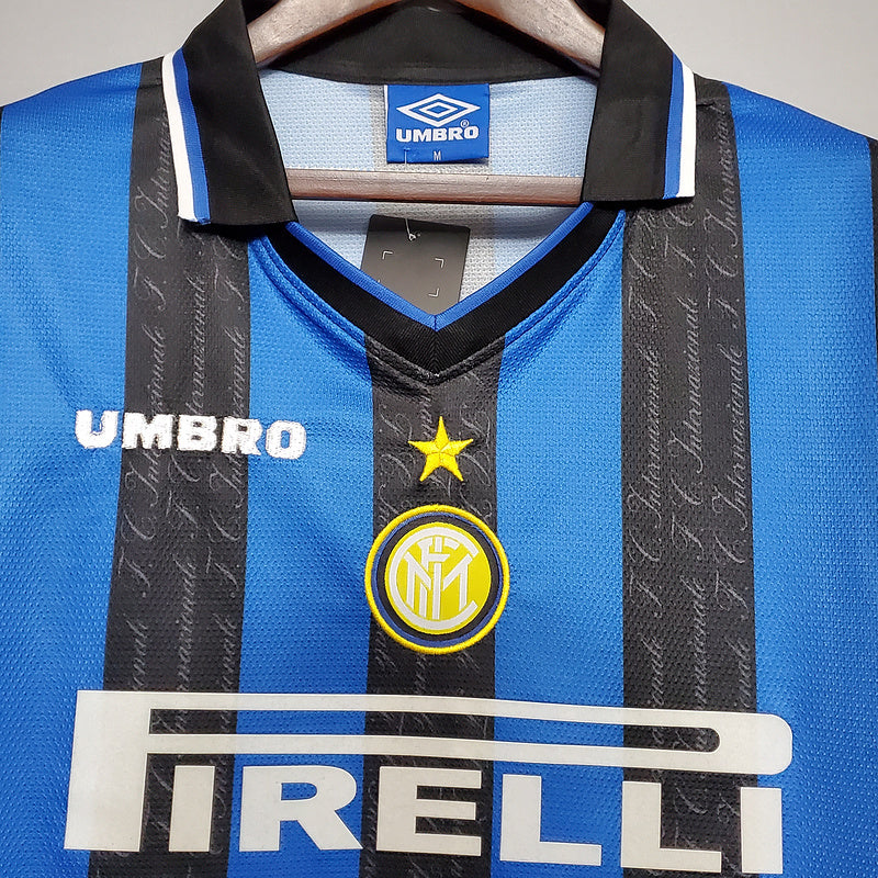 Inter Milan Retro 1997/1998 Shirt - Blue and Black