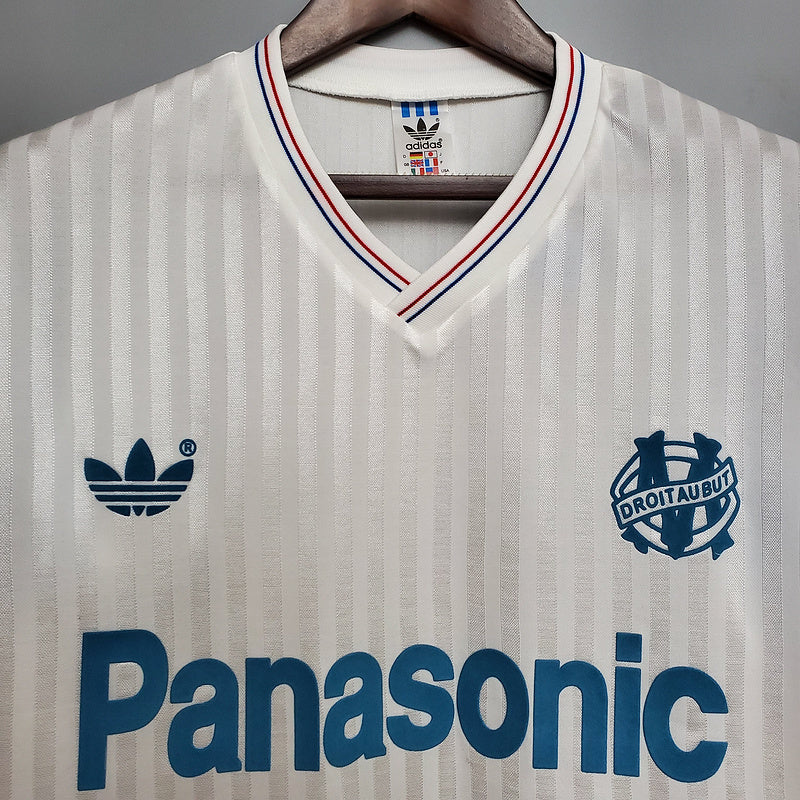 Pull Blanc Marseille Rétro 1990 -