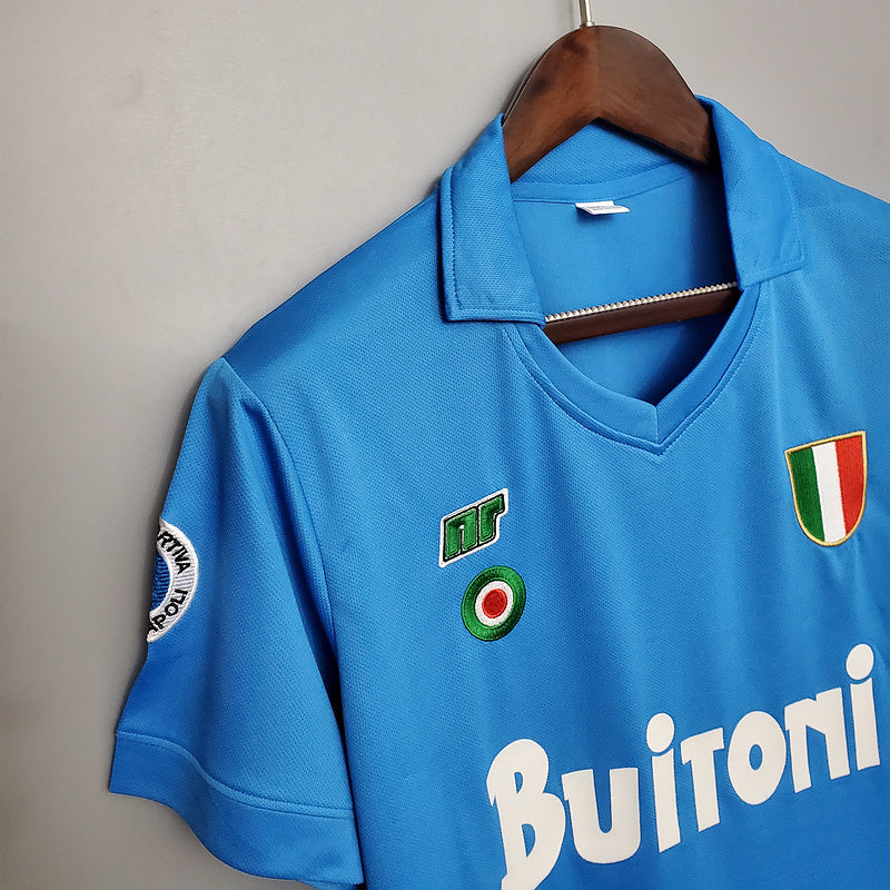 Maillot rétro Naples 1987/1988 - Bleu