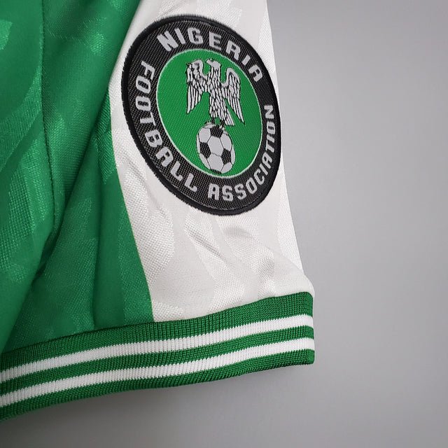 Nigeria Retro 1996 Jersey Green and White -