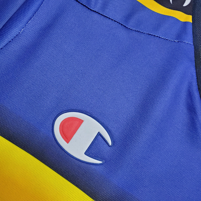 Parma Retro 2001/2002 Blue and Yellow Shirt - Champion