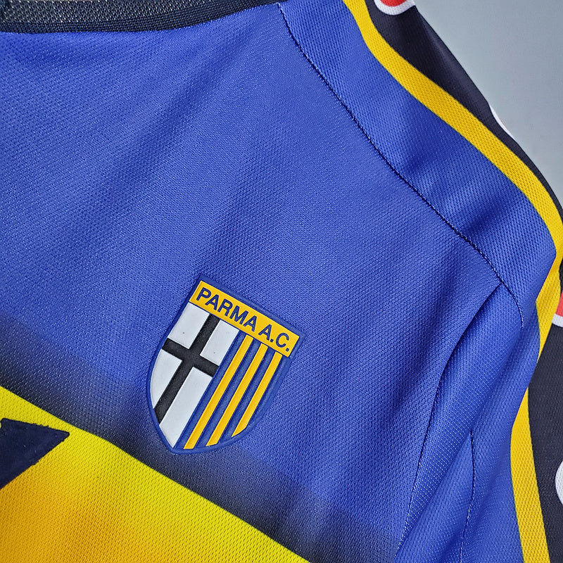 Parma Retro 2001/2002 Blue and Yellow Shirt - Champion