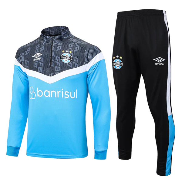 Grêmio 23/24 Tracksuit - Blue and Black with Zipper