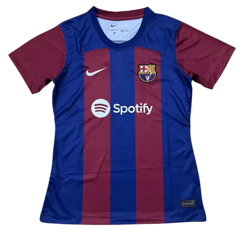 Maillot Barcelone Domicile 23/24 Femme Bleu et Rouge