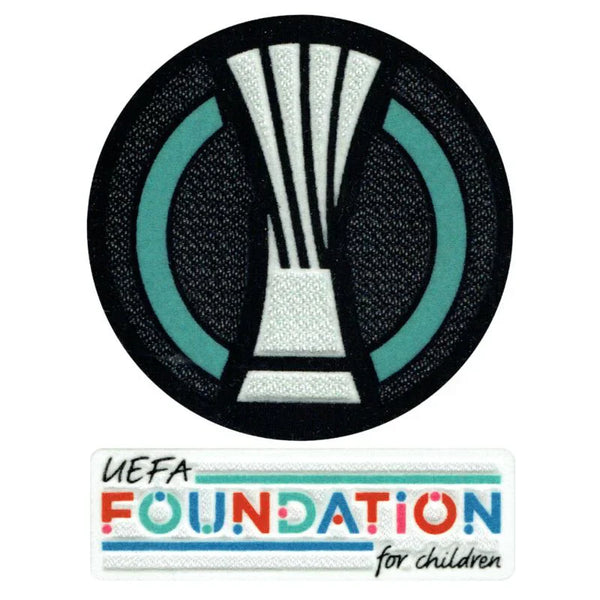 Patch de la Ligue Europa Conference + Ensemble d'emblèmes de la Fondation - 21/22