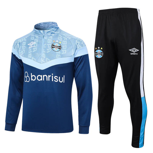 Grêmio 23/24 Tracksuit - Blue and Black with Zipper