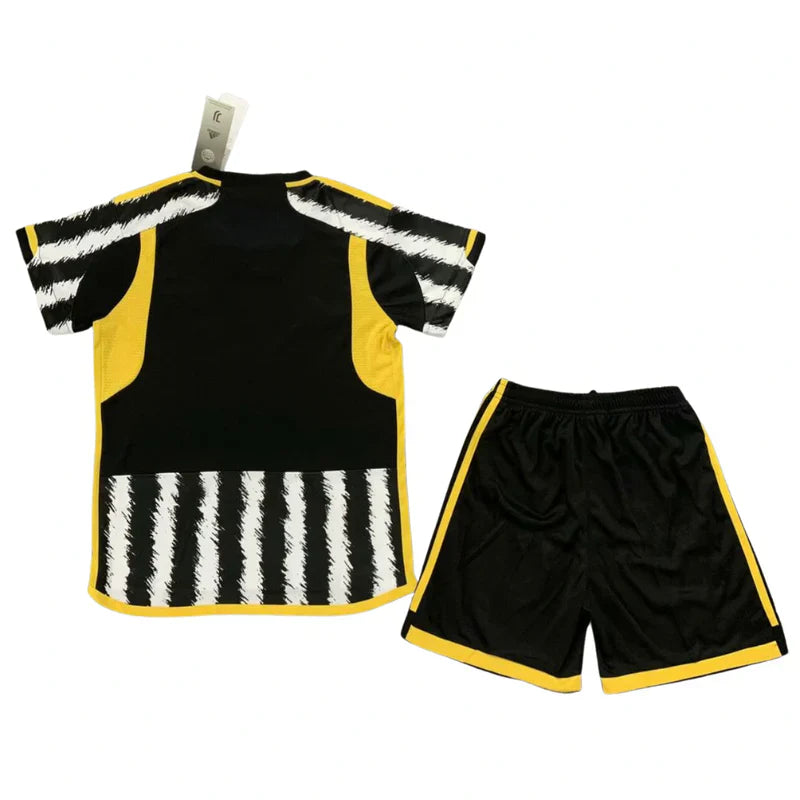 Juventus Kids Kit 23/24 - Black, White and Yellow