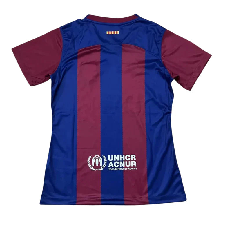 Maillot Barcelone Domicile 23/24 Femme Bleu et Rouge