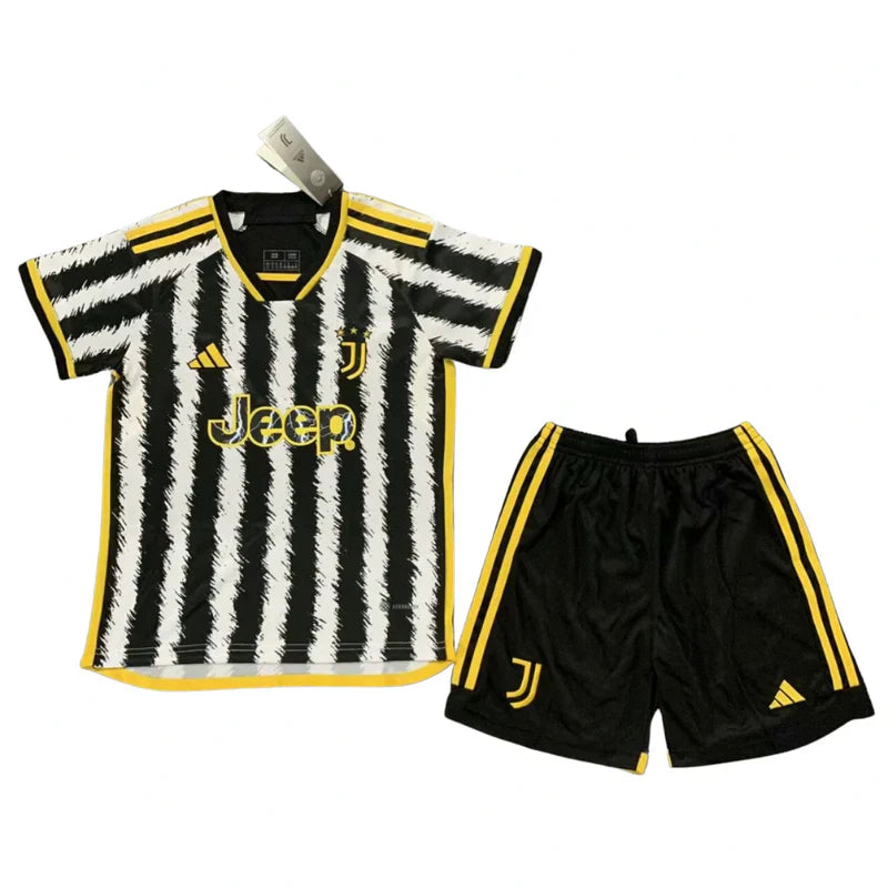 Juventus Kids Kit 23/24 - Black, White and Yellow