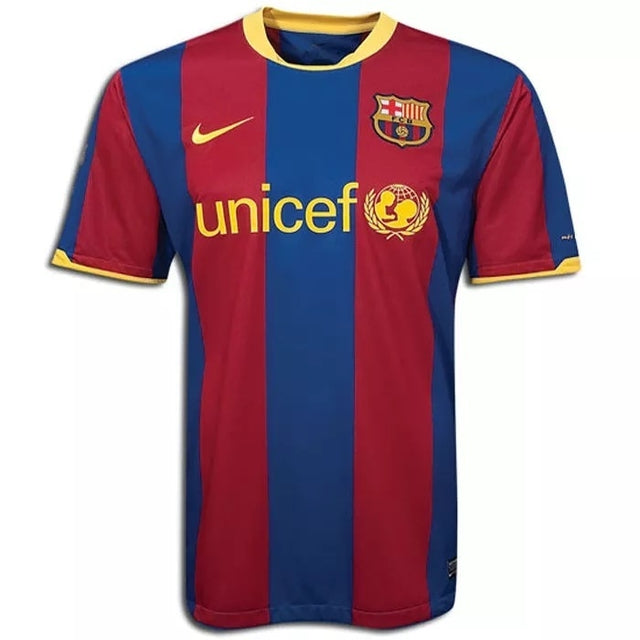 Barcelona Retro 2010/2011 Shirt - Blue and Maroon